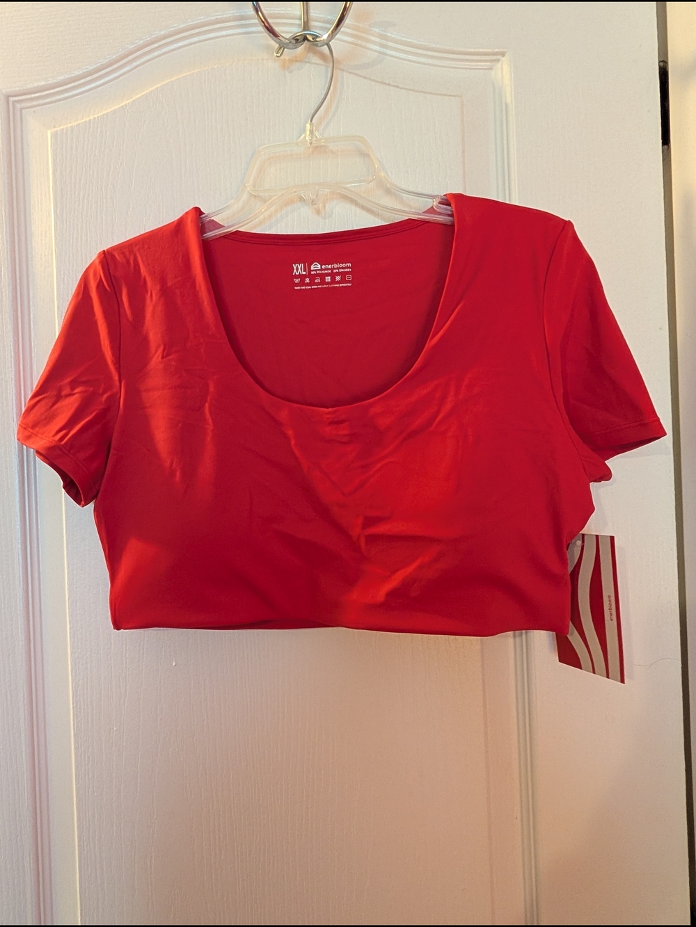 Enerbloom Women’s Red Scoop Neck Tee - XXL